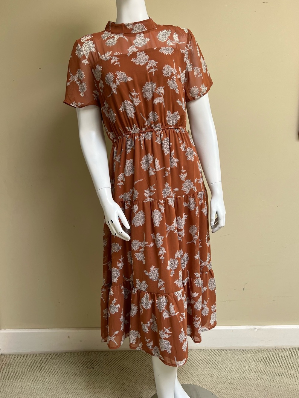 art + ephect Floral Midi Dress